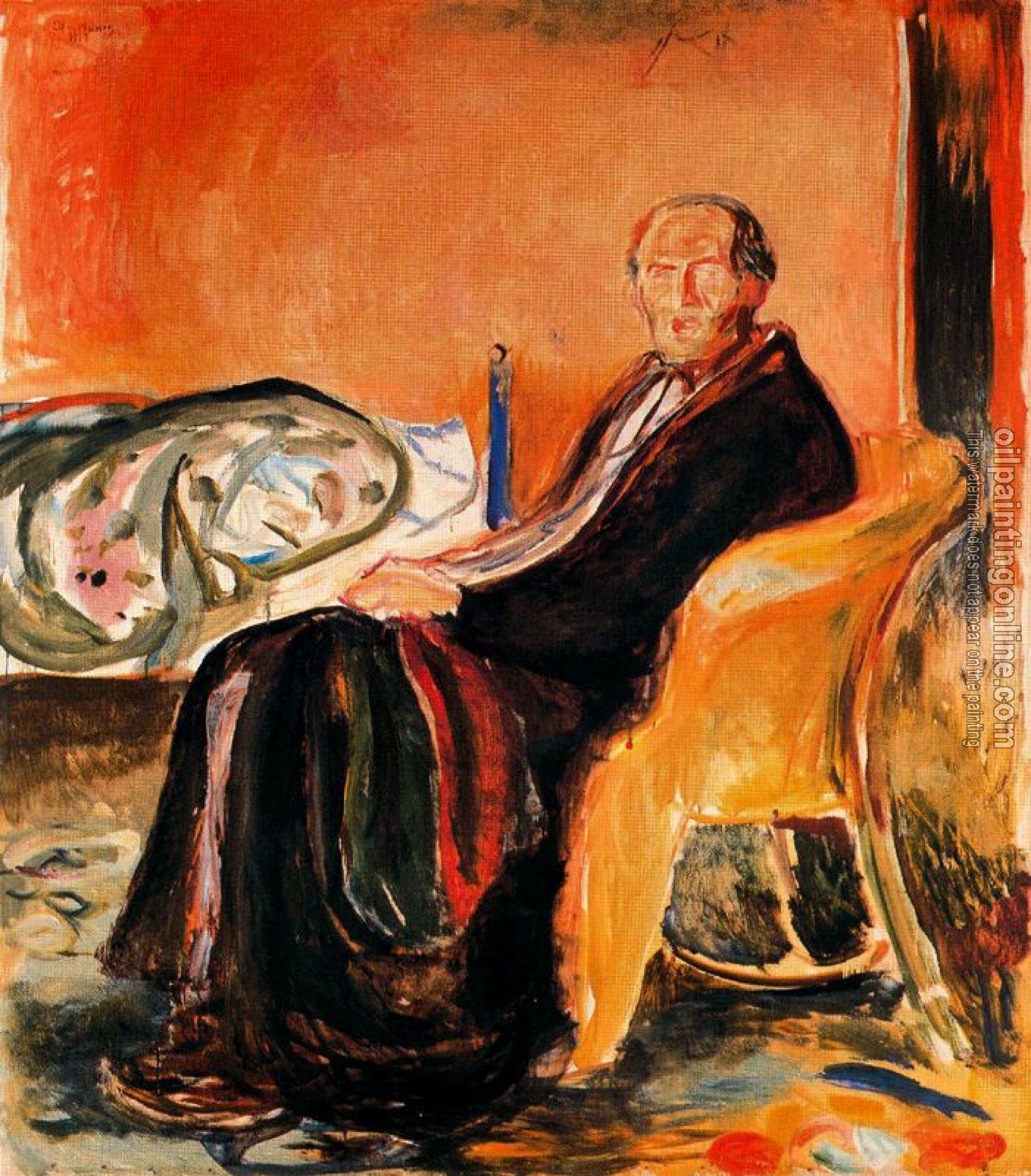 Munch, Edvard - Self-Portrait after Spanish Influenza